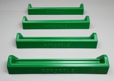 4x Green Scrabble Plastic