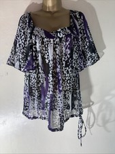 Womens BHS Uk 12 Black/purple