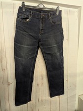 Farah Man Relaxed Fit Jeans In Medium Blue -Sz W34 X 30" Leg Denim Good Quality 