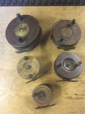 Vintage Wooden Fly Fishing Reels x 5.