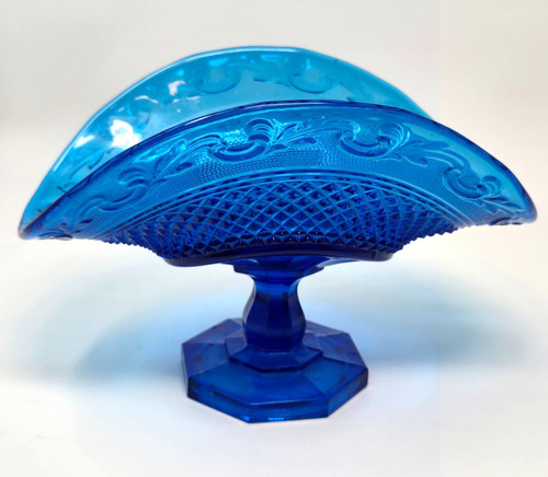 Vintage blue art - glass, banana