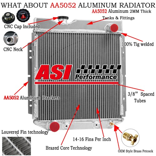 Radiator aluminum fit ford - aluminum,