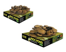 Exo Terra Frog Pond Shallow Water Pool Natural Pebble Look for Dart Tree Frogs