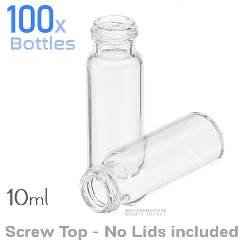 100 pack 10ml glass vials - pack, mini