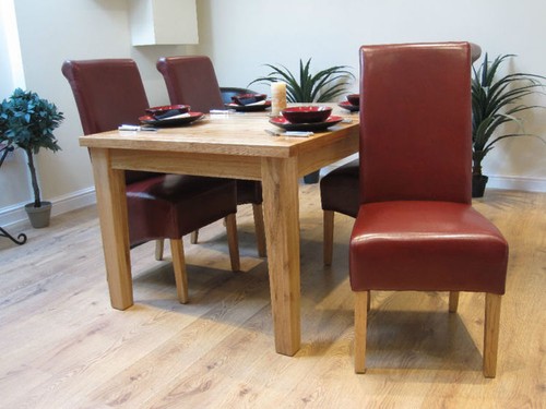 Solid oak extending - extending, dining