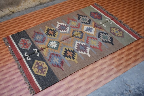 4x6 afghan dhurrie jute - 4x6,
