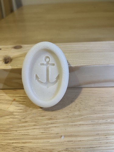 Oval anchor soap stamp - oval,
