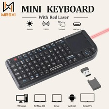 2.4G Portable Mini  Wireless Keyboard USB Touchpad Remote Control Desktop Laptop