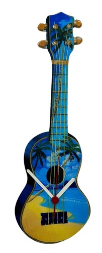 Hawaiian ukulele clock - ukulele,