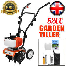 52cc Petrol Cultivator Rotavator Tiller Garden Allotment Soil Vegetable 2-Stroke
