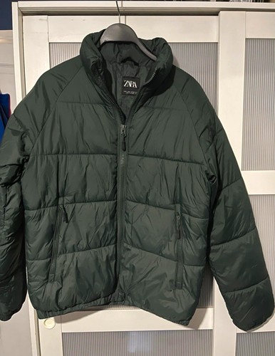 Zara men dnwr green puffer - men’s,