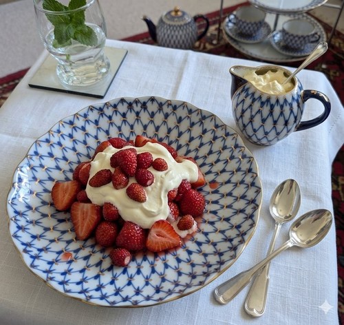 Lomonosov cake and cream - and, set