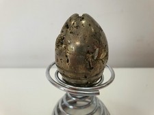 Iron Pyrite Semi Precious Polished Egg Cluster 126g 4cm