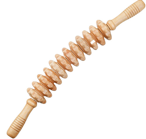 Wooden massage roller stick - wooden,
