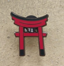 Red Tori Gate Metal Enamel Pin Badge Brooch Japan Japanese Shrine Fushimi Inari