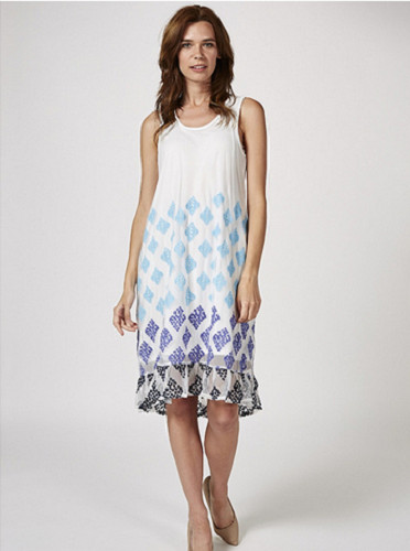 Sleeveless ruffle hem - hi,
