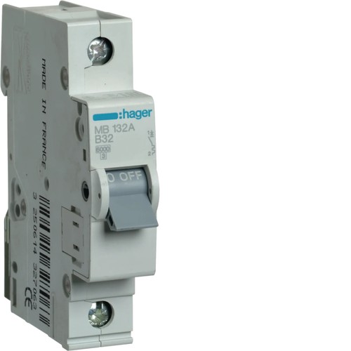 Hager mb132a 32a - sp, type