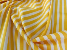 Cotton Fabric - Yellow & White