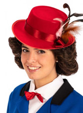 DELUXE Mary Poppins HAT & WIG Nanny World Book Day  Great Quality Made In Italy