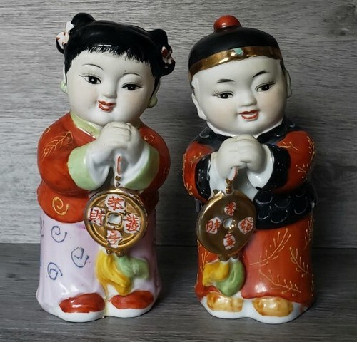 Pair vintage chinese porcelain - pair,