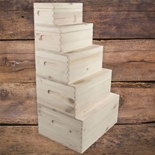 Wooden Boxes / Choice of 5