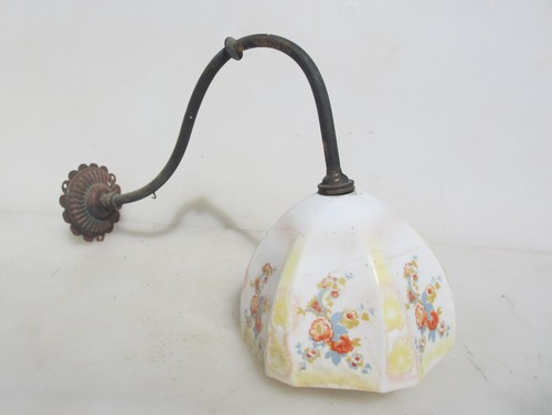 Victorian brass gas - brass, wall
