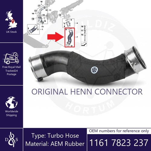 Turbo hose fits bmw f15 - turbo, x6