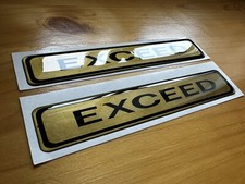 Mitsubishi Pajero Exceed Domed Resin Decal.