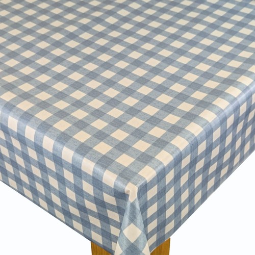 Gingham check denim blue - gingham,