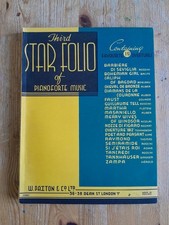 Star Folio of Piano Music - Favourite Overtures - vintage sheet music pub Paxton