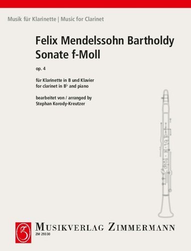 Sonata minor 4 - f, clarinet