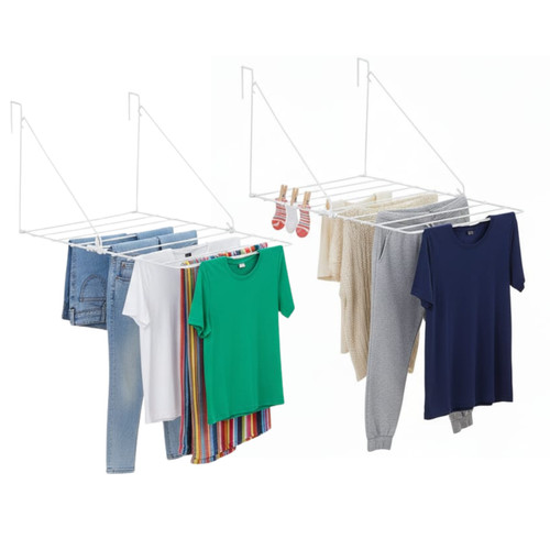 Utility airer white over - white,