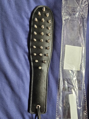Spiked studded spanking paddle - studded,