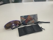 Vuarnet Pouilloux Cycle Biking Sunglasses Purple Frame Complete Set