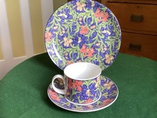 Dunoon Trio William Morris Iris Cup Saucer and Plate  EXCELLENT CONDITION 
