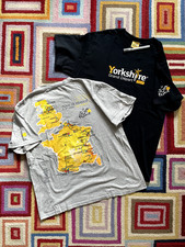 Le Tour De France 2014 Yorkshire Start T-Shirts, Grey and Black, Size Large