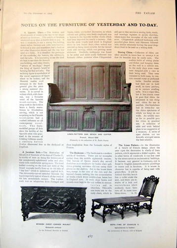 Old linen pattern oak bench - pattern,