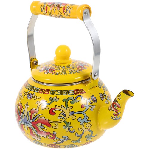 Large capacity red enamel - enamel, tea