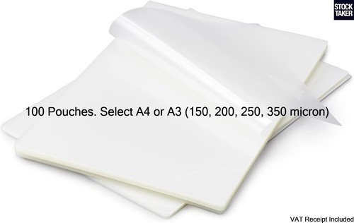 100 laminating pouches glossy - 100,