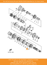 YAMAHA Washer, 90209-29329 OEM