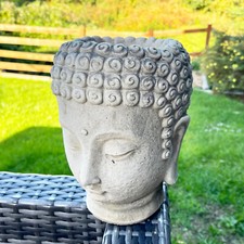 Stone Buddha Head Planter