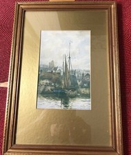 Antique/Vintage Print  "The Home Port" F Robson 