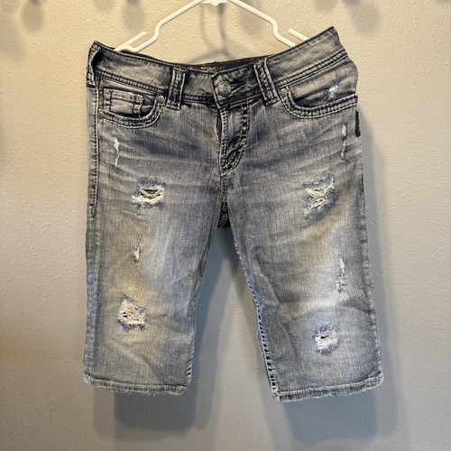 Silver jeans distressed clam - jeans,