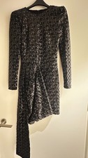 Nadine Merabi Mini Dress, Black, Size S/M, UK 10