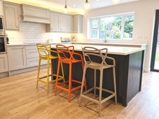 Scandinavian cafe kitchen - 2x,