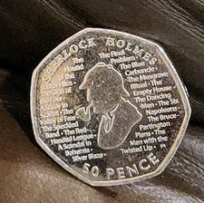 EXTREMELY RARE - Sherlock Holmes 50p Fifty Pence Coin (2019) Fast delivery