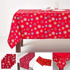Christmas Cotton Red Snowflake