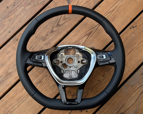 New leather steering wheel - steering,