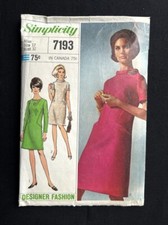 Simplicity 7193 Misses Dress