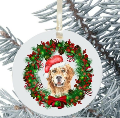 Golden retriever dog christmas - retriever,